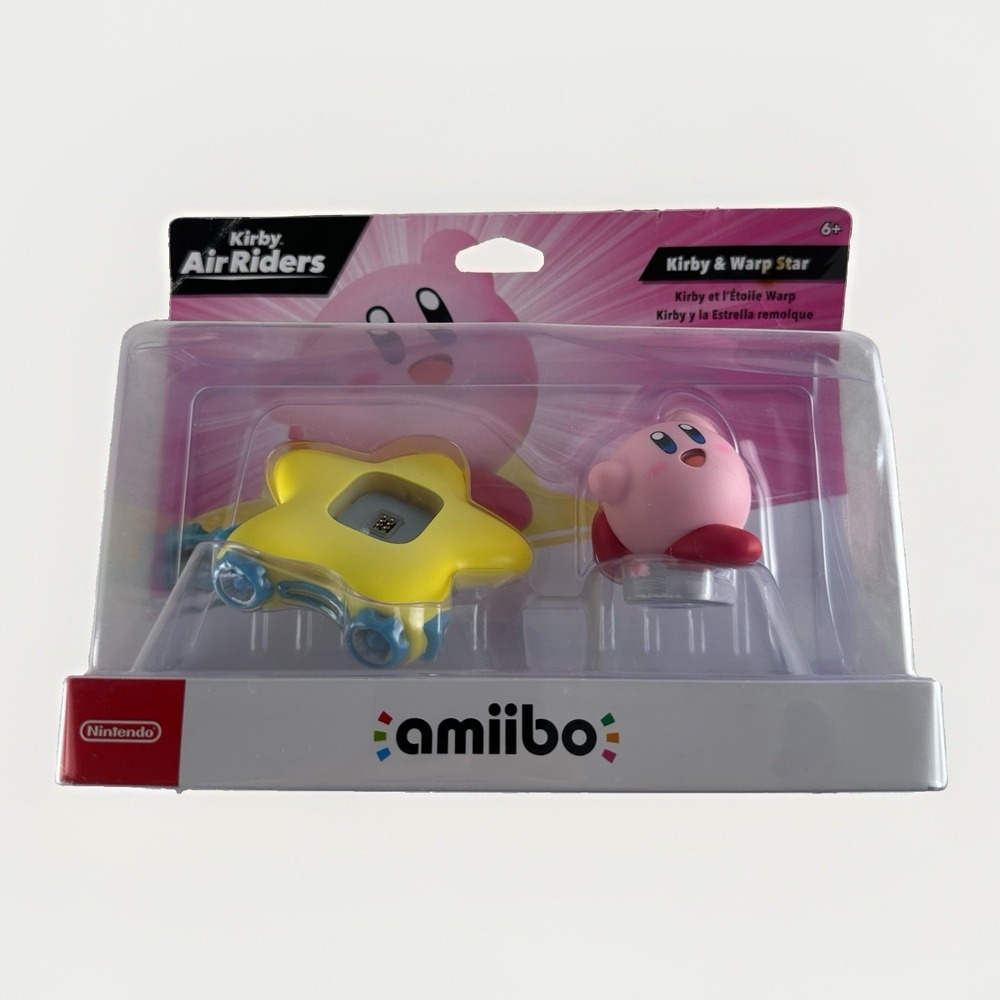 Nintendo amiibo Kirby & Warp Star Kirby Air Riders New Package Damage